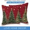 Throw Pillow Covers Christmas Tree Pillow Covers 18x18 Inch Set of 2 Christmas Throw Pillows Decorative Pillow Cases Cushion Covers for Bedroom Livingroom Sofa Farm House